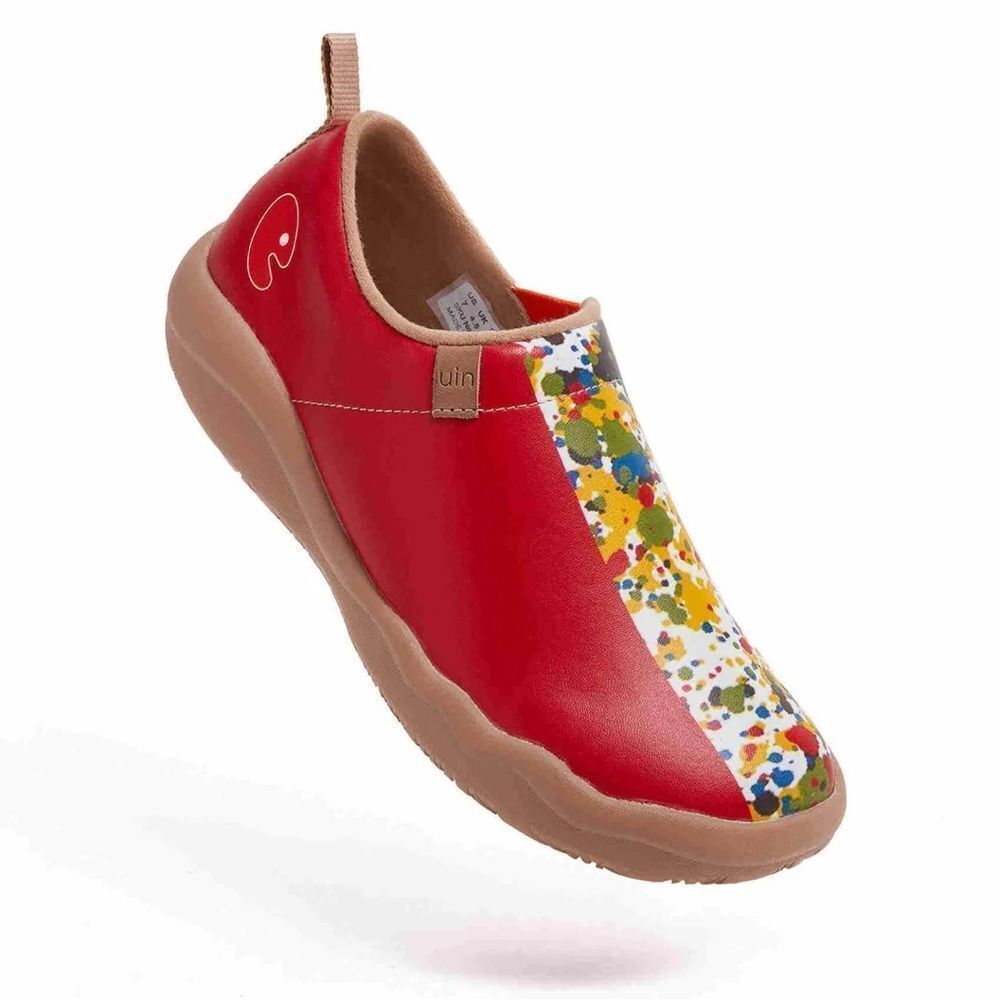 UIN Women's Walking Shoes Microfiber Comfort Loafers (Toledo 2 - Color Border) - Picture 6 of 8